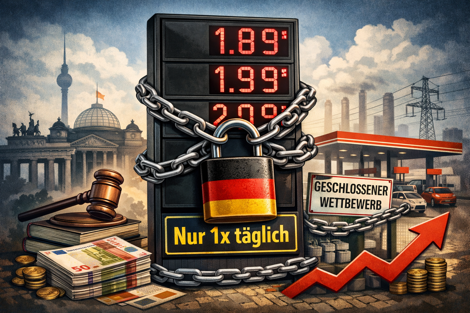 „Einmal täglich erhöhen? Willkommen im staatlich verordneten Preiskartell.“